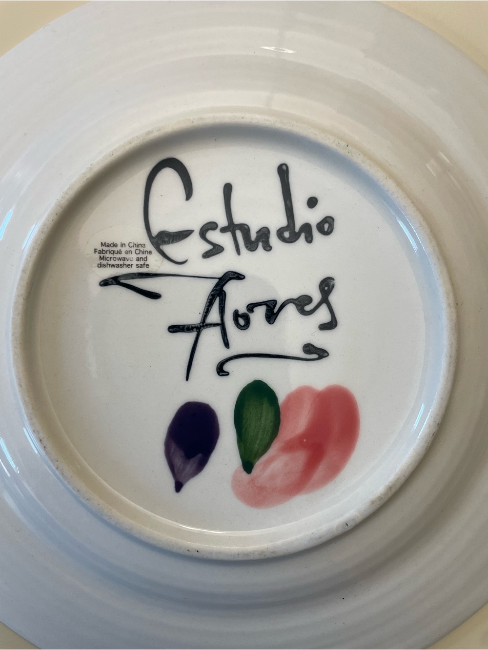 ANTHROPOLOGIE Estudio Flores Sissinghurst Castle 8.25”D Salad Plate - Picture 5 of 5